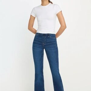 Good American Dark Blue Flare Jeans